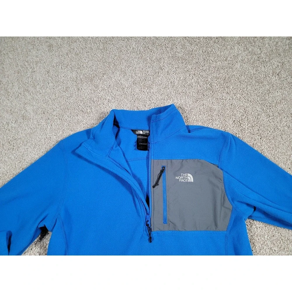 The North Face Tech Jacket 1/4 Zip Pullover Long Sleeve Medium Blue Gorpcore Men